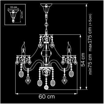 Подвесная люстра Osgona Tesoro 710062