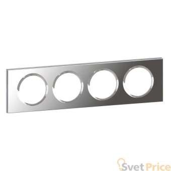 Рамка 4-постовая Legrand Celiane зеркало 069124