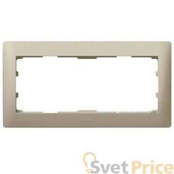 Рамка 2-модульная Legrand Galea Life для программируемых термостатов, системы домофона титан 771930