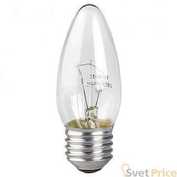 Лампа накаливания ЭРА E27 60W 2700K прозрачная ДС 60-230-E27-CL
