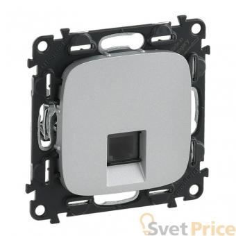 Телефонная розетка RJ11 Legrand Valena Allure алюминий 753938