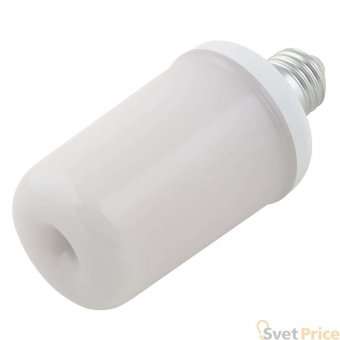 Лампа светодиодная декоративная (UL-00003360) Uniel E27 6W матовая LED-L60-6W/FLAME/E27/FR PLD01WH