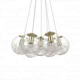 Подвесная люстра Ideal Lux Mapa Sat SP7 Ottone