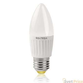 Лампа светодиодная Voltega E27 6.5W 2800К матовая VG1-C2E27warm6W-C 5717