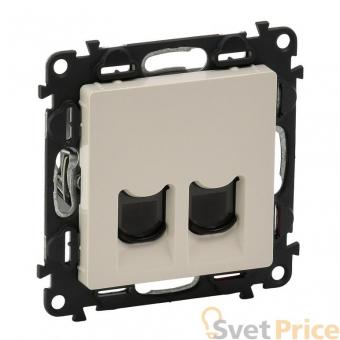 Телефонная розетка RJ11 двойная Legrand Valena Life слоновая кость 753239