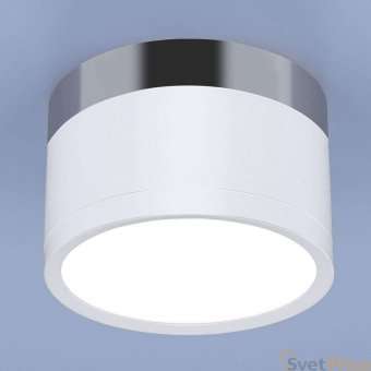 Потолочный светодиодный светильник Elektrostandard DLR029 10W 4200K белый матовый/хром 4690389122002