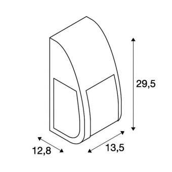 Уличный настенный светильник SLV Keras Elt 227176