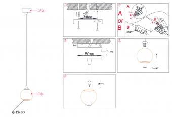 Подвесной светильник Odeon Light Eruca 1343/O