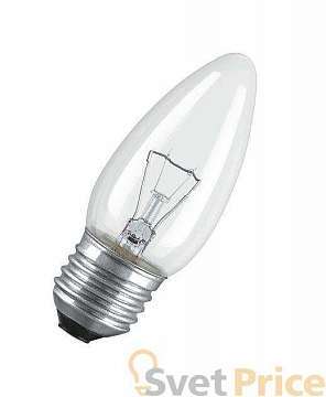 Лампа накаливания E27 60W 2700K прозрачная 4008321665973