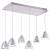 Подвесная люстра IDLamp Mirella 394/6-LEDWhite