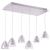 Подвесная люстра IDLamp Mirella 394/6-LEDWhite страна Италия Подвесная люстра IDLamp Mirella 394/6-LEDWhite