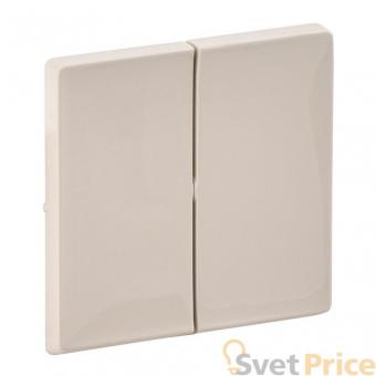 Лицевая панель Legrand Valena Life выключателя двухклавишного слоновая кость 755021