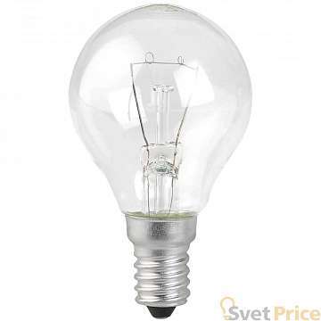 Лампа накаливания ЭРА E14 60W прозрачная ДШ 60-230-E14-CL