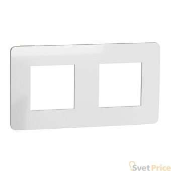Рамка 2-постовая Schneider Electric Unica New NU280455