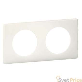 Рамка 2-постовая Legrand Celiane белая перкаль 066702
