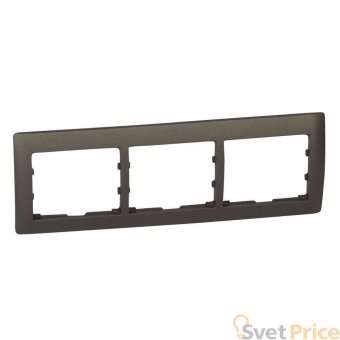 Рамка 3-постовая Legrand Galea Life темная бронза 771203