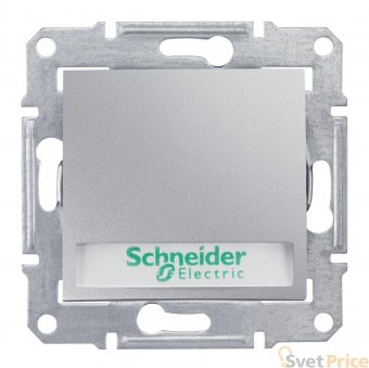 Выключатель кнопочный с подсветкой и полем для надписи Schneider Electric Sedna 10A 250V SDN1600360