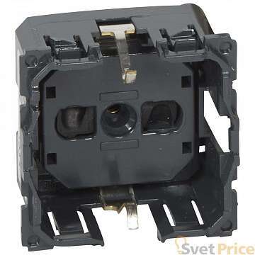 Розетка 2К+З Legrand Celiane 16A 230V с/з со шторками винтовой зажим немецкий стандарт 067161