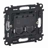 Телефонная розетка RJ11 двойная Legrand Valena Мех In Matic 753039