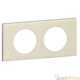 Рамка 2-постовая Legrand Celiane кожа макиато 069432