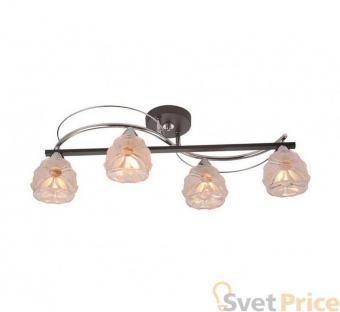 Потолочная люстра IDLamp Allegra 218/4PF-Blackchrome