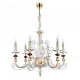 Подвесная люстра Crystal Lux Catarina SP6 Gold/Transparent-Cognac