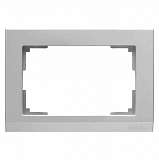 Рамка Stark для двойной розетки серебряный WL04-Frame-01-DBL 4690389117206