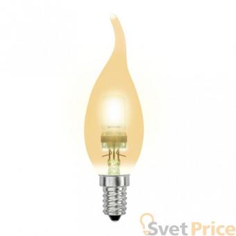 Лампа галогенная (04121) E14 42W свеча на ветру золотоая HCL-42/CL/E14 flame gold
