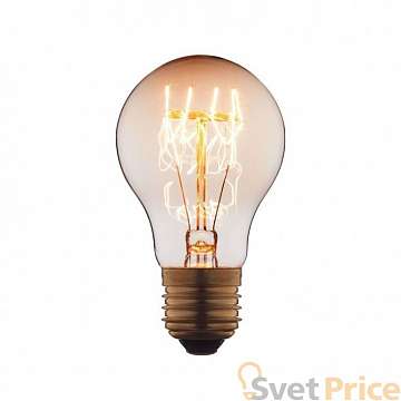 Лампа накаливания E27 60W груша прозрачная 7560-T