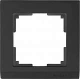 Рамка Stark на 1 пост черный WL04-Frame-01-silver/black 4690389048838