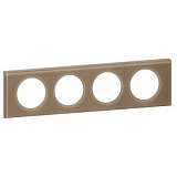 Рамка 4-постовая Legrand Celiane смальта мокка 069464