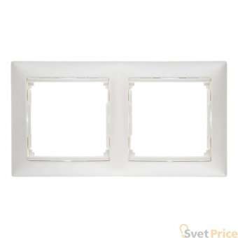 Рамка 2-постовая Legrand Valena жемчужная 770472