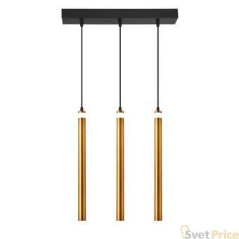 Подвесной светодиодный светильник Eurosvet Maestro 50133/3 LED бронза