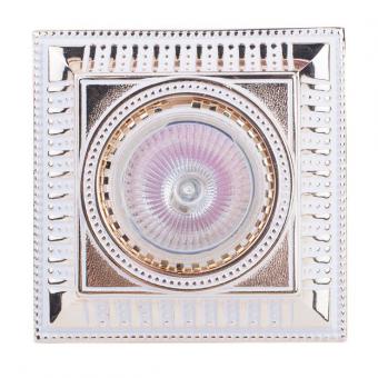 Встраиваемый светильник Donolux SN1582-White+Gold stripe