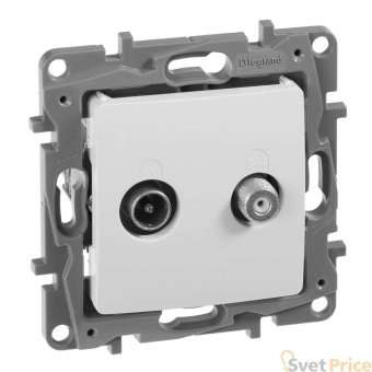 Розетка TV-SAT Legrand Etika белая 672257