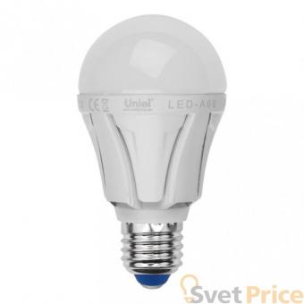 Лампа светодиодная (UL-00001527) E27 12W 4000K груша матовая LED-A60 12W/NW/E27/FR PLP01WH