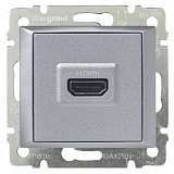 Розетка HDMI Legrand Valena алюминий 770285