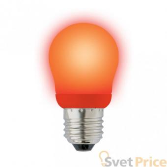 Лампа энергосберегающая (02955) E27 9W Red шар красный ESL-G45-9/RED/E27