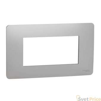 Рамка четырехмодульная Schneider Electric Unica New Modular NU210430