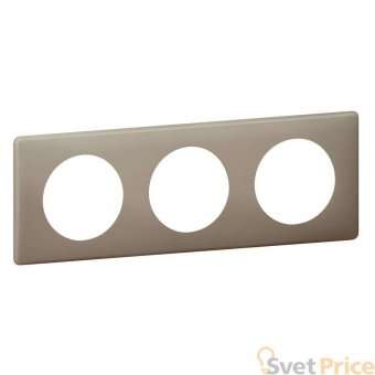 Рамка 3-постовая Legrand Celiane грэй перкаль 066723