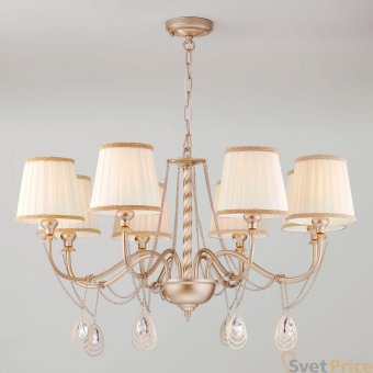 Подвесная люстра Eurosvet Enzo 60068/8 перламутровое золото