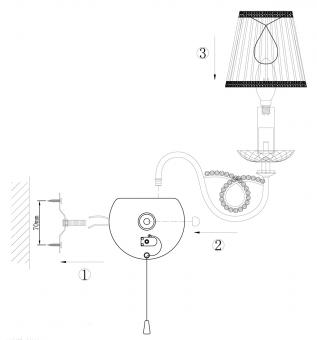 Бра Odeon Light Alta 2611/2W