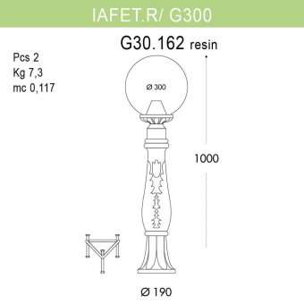 Уличный светильник Fumagalli Iafaet.R/G300 G30.162.000.BXE27