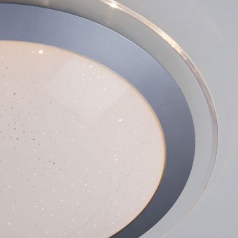 Потолочный светодиодный светильник Eurosvet Fusion 40002/1 LED матовое серебро