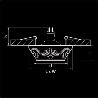 Встраиваемый светильник Lightstar Fenicia Qua 002641