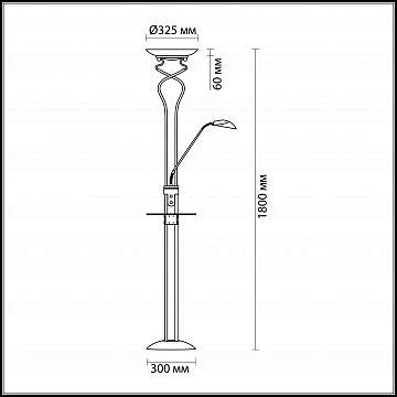 Торшер Odeon Light Axton 2486/F