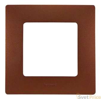 Рамка 1-постовая Legrand Etika какао 672571