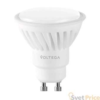 Лампа светодиодная Voltega GU10 10W 2800К матовая VG1-S1GU10warm10W-C 7072