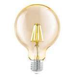 Лампа светодиодная филаментная Eglo E27 4W 2200К янтарь 11522