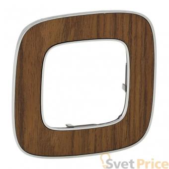 Рамка 1-постовая Legrand Valena Allure Орех 754461